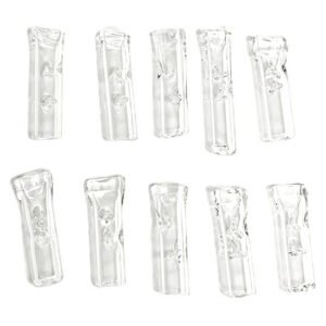 GLASS 2 INCH CLEAR GLASS TIPS 20CT / PACK
