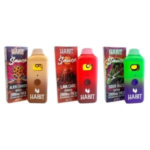 HABIT THC-A SAUCE 2GRAM RECHARGEABLE DISPOSABLE VAPE 10CT/DISPLAY