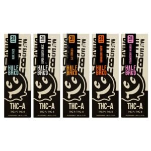 HALF BAK'D (THC-A+THC-P+/THC-8) 3G DISPOSABLE 5CT/BOX