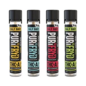 HALF BAK'D PURIFRYD DIAMONDS 2G THC-A PRE ROLLS 20CT/BOX