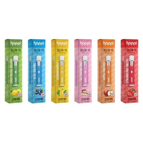 HAPPI DELTA 10 THC 2ML (2000MG) DISPO 10CT/ BOX