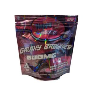 HAPPY D8ZED THC-O 600MG GALAXY BROWNIES 3CT/BAG