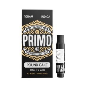 HALF BAK'D PRIMO THC-P 1G CARTRIDGES 5/PACK DISPLAY