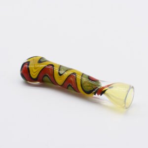 GLASS 4" DICORE LYME CHILLUM