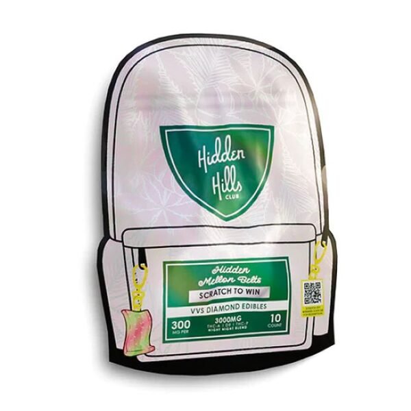 HIDDEN HILLS VVS DIAMOND (THC-A + D9 + THC-P) 3000MG GUMMIES SINGLE 10CT/BAG