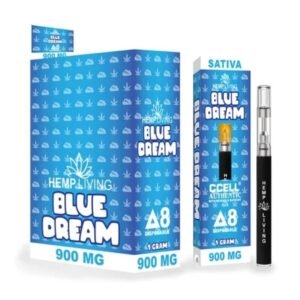 HEMP LIVING DELTA 8 VAPE DISPOSABLE 900MG 5CT/ BOX
