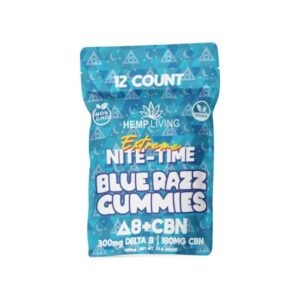 HEMP LIVING D8 + CBN 300MG GUMMIES 10CT/ BOX