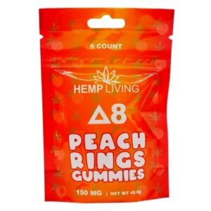 HEMP LIVING DELTA 8 GUMMIES 150MG 6CT/PACK