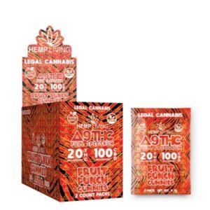 HEMP LIVING DELTA 9 THC 100MG GUMMIES 30CT/ BOX