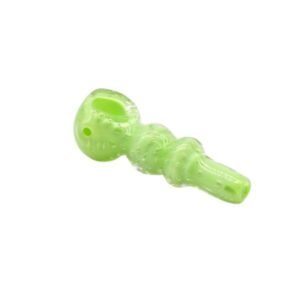 4" DOUBLE BALL MILKY FRIT DOT HAND PIPE