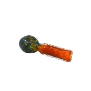 4" FRIT HEAD GOLD MULTI COLOR HAND PIPE