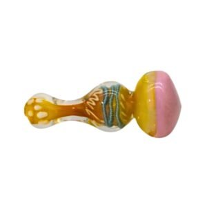 5 FULL MILKY GOLD TWISTING HAND PIPE