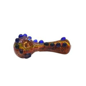 4" FRONT DOTTED MULTI MARBLE HAND PIPE