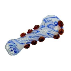 5" RASTA COLOR DOTTED HAND PIPE