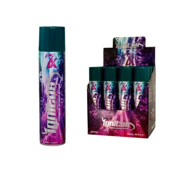 IGNITUS 7X PREMIUM BUTANE 300ML 12CT / BOX