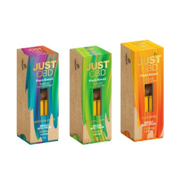 JUST CBD 1ML PLANT BASED BROAD SPECTRUM CART 10CT/BOX