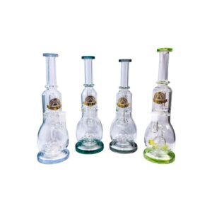 ILLUMINATI GLASS 12" SLIME DOUBLE CHOPPER JET PERC WATER PIPE
