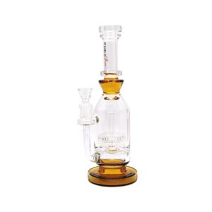 CHILL GLASS 10" PERC DESIGN WATER PIPE