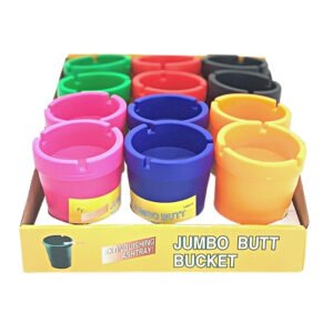 JUMBO BUTT BUCKET ASSORTED COLORS 12CT/BOX