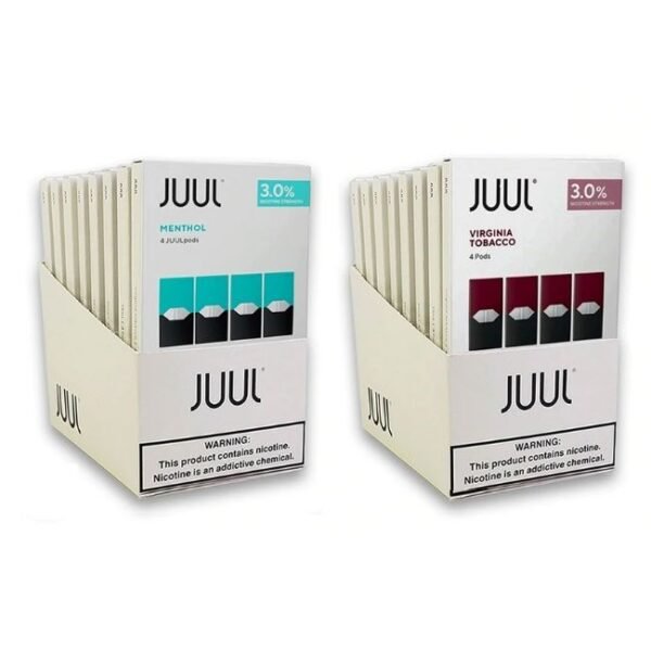 JUUL 3% NICOTINE PODS DISPLAY OF 8PKS (22.4ML) / BOX