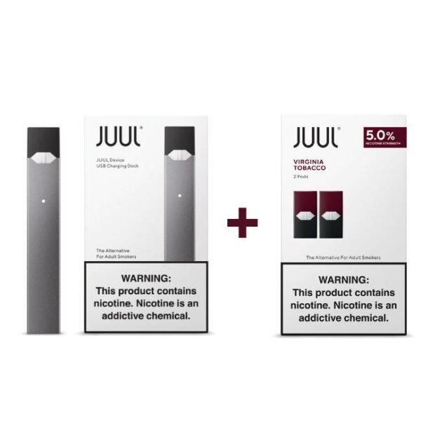 JUUL 5% VIRGINIA TOBACCO SUMMER PROMO KIT 4KITS/PACK