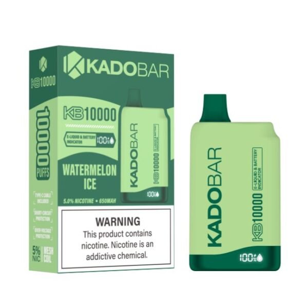 KADO BAR 5% DISPOSABLE (90ML) 10K PUFFS 5CT/BOX