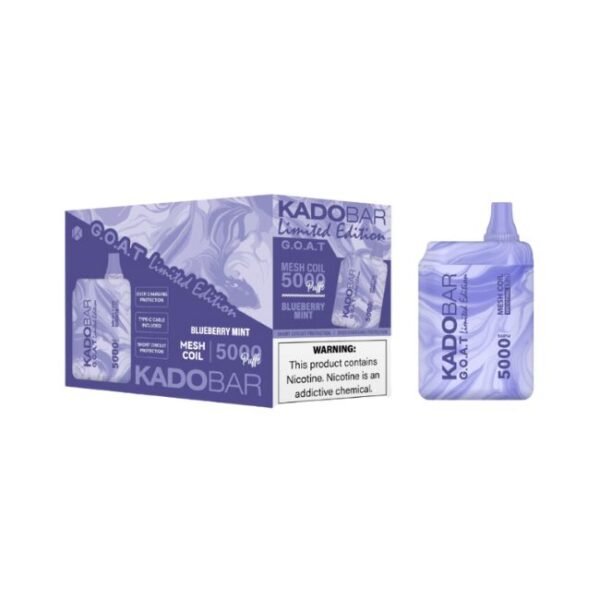 KADO BAR GOAT SERIES 5% DISPOSABLE (70ML) 5K PUFFS 5CT/BOX