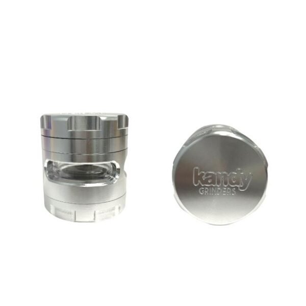 KANDY ALLOY FLAT 63MM METAL GRINDER (ASSORTED COLORS)