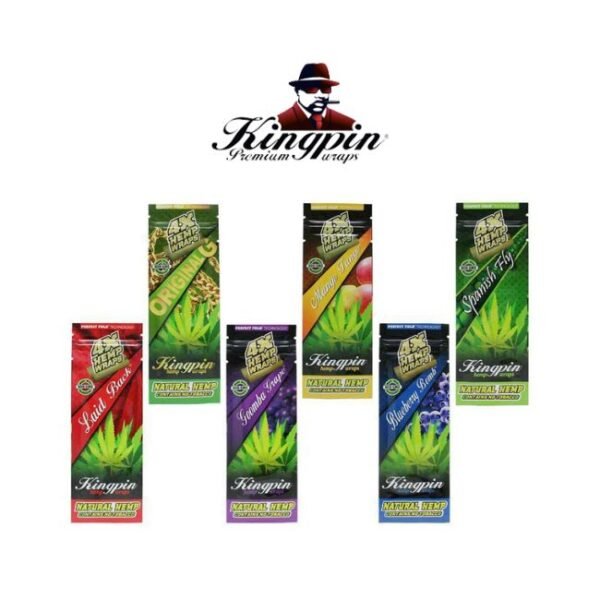 KINGPIN HEMP WRAPS 25PACKS/BOX