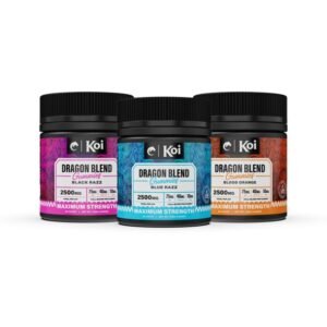 KOI DRAGON BLEND GUMMIES (D8 + THC-O + D9) 2500MG PER JAR 6JARS/BOX