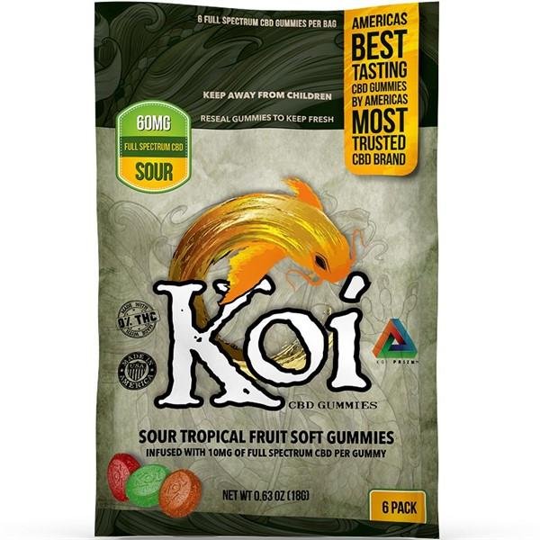 KOI CBD GUMMIES 60MG 6CT/BAG