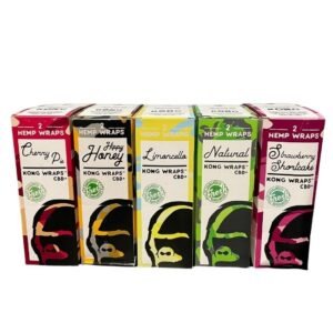 KONG WRAPS HEMP (2 WRAPS PER POUCH) 25CT/BOX
