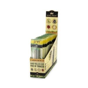 KING PALM 2 MINI ROLLS 20 POUCHES DISPLAY (2 FOR $1.99)