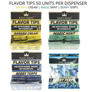 KING PALM FLAVOR TIPS (FILTERS) (2CT / Pack | 50 PACK BOX)