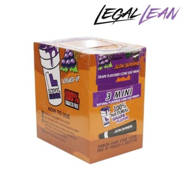 LEGAL LEAN (3 MINI ROLLS) WRAPS 24POUCHES / BOX