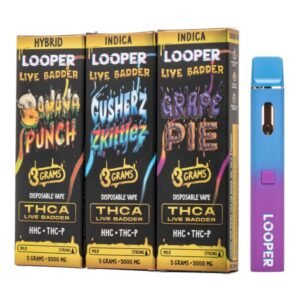LOOPER LIVE BADDER THCA + HHC + THC-P 3GM DISPO 5CT/ BOX