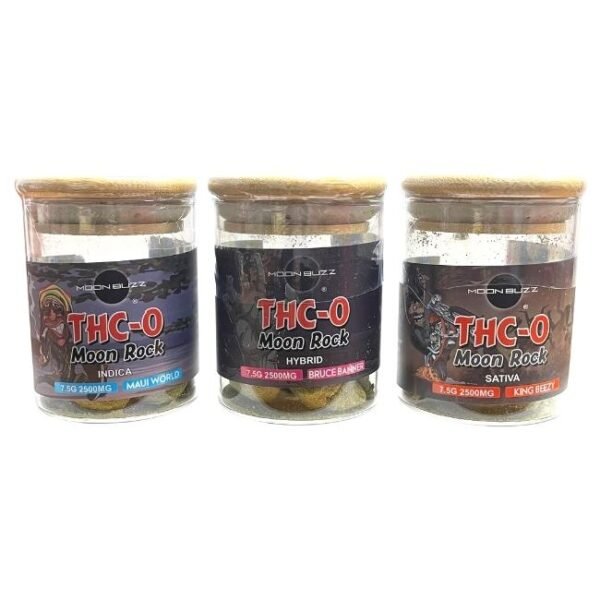 MOON BUZZ THC O 2500MG MOON ROCK 7.5GM JAR