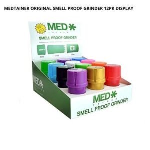 MEDTRAINER ORIGINAL PREMIUM SMELL PROOF GRINDER 12PK/DISPLAY