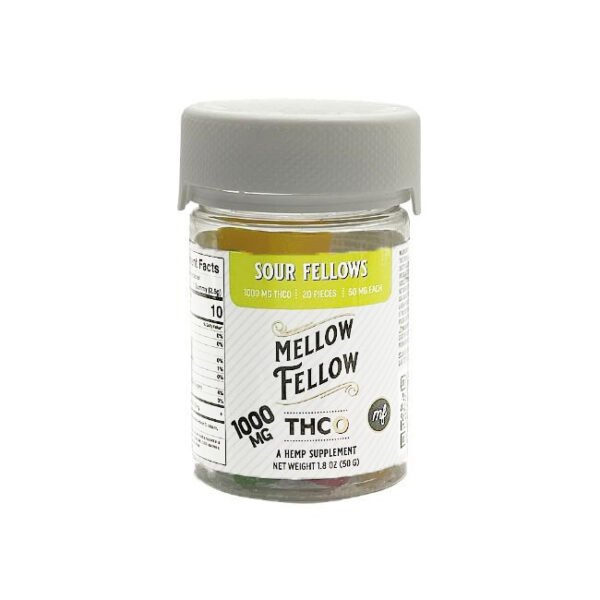 MELLOW FELLOW THC O 1000MG GUMMIES JAR