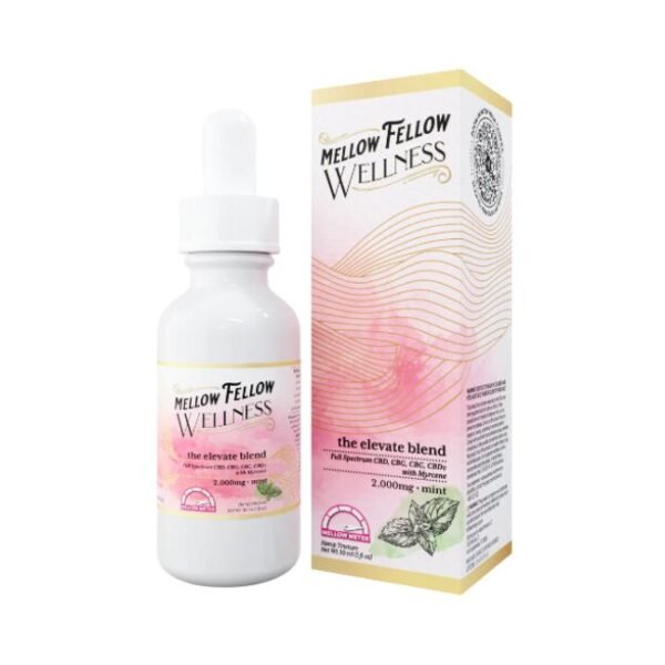 MELLOW FELLOW WELLNESS HIGH POTENCY CBD & H4CBD 2000MG TINCTURE 6CT/ BOX