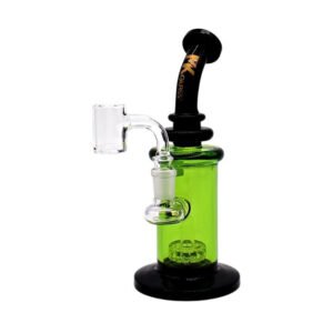 MK GLASS 8" COLOR TUBE SHOWER HEAD RIG WATER PIPE