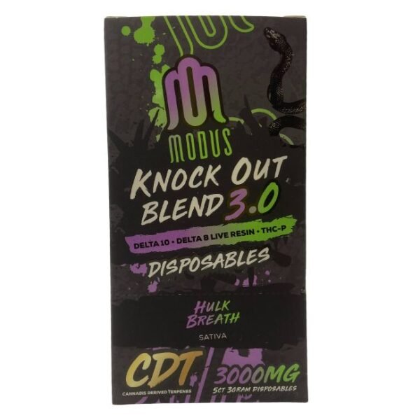 MODUS KO BLEND ( D10+ THC-P+ D8 LIVE RESIN )3G DISPO 5CT/BOX