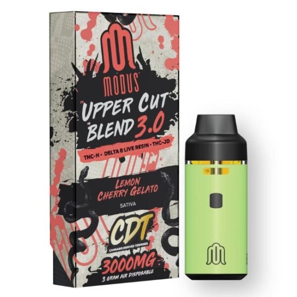MODUS (MEDUSA) UPPER CUT 3.0 BLEND (THC-H + D8 LIVE RESIN + THC-JD) 3GM DISPO 5CT/ BOX