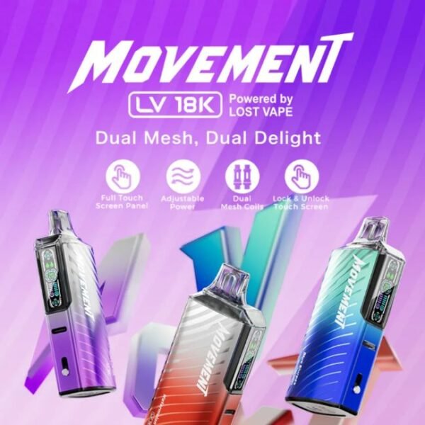 MOVEMENT BY LOST VAPE 5% DISPO (90ML) 18K PUFFS 5CT/ BOX