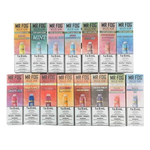 MR FOG MAX AIR DISPOSABLE 3K PUFFS (80ML) 10CT / BOX