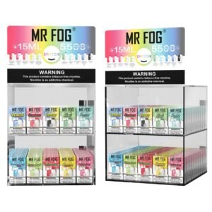 MR FOG SWITCH TFN 5% DISPO (1500ML) 5500 PUFFS 100CT/ASSORTED FLAVOR COUNTER TOP DISPLAY