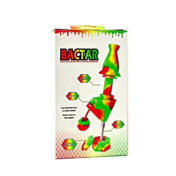 5 INCH SILICON RYLIC SPIRAL MASH DESIGN WITH 10MM TITANIUM NAIL NECTAR COLLECTOR