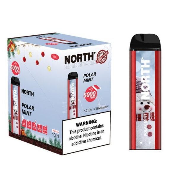 NORTH HOLIDAY EDITION 5000 PUFFS (100ML) DISPOSABLE 10CT/BOX