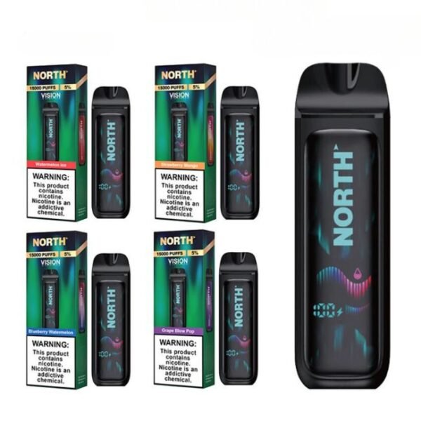 NORTH VISION 5% DISPOSABLE (75ML) 15K PUFFS 5CT/ BOX