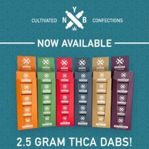 NYB PURE THCA 2.5GM LIVE RESIN DABS BY NOT YOUR BAKERY - 5CT/ BOX